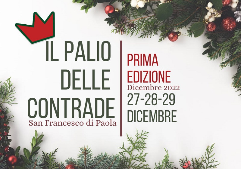 PAOLA. TUTTO PRONTO PER IL “PALIO DELLE CONTRADE DI SAN FRANCESCO”