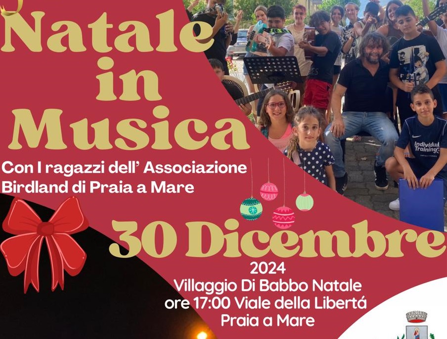 Praia a Mare. “Natale in Musica”. Appuntamento con i ragazzi dell’associazione Birdland