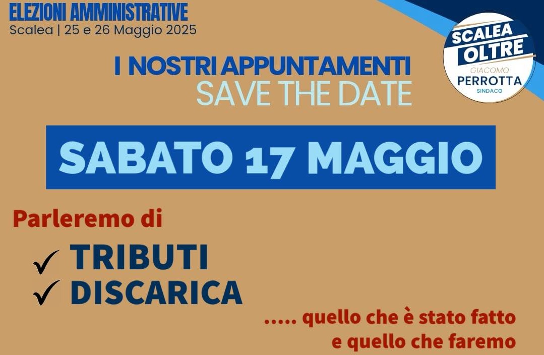 Scalea Oltre. “Discarica e Tributi” al centro del Comizio di Sabato 17 Maggio