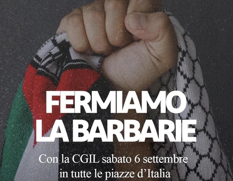 Stop alla barbarie di Gaza. Presidi della Cgil anche in Calabria