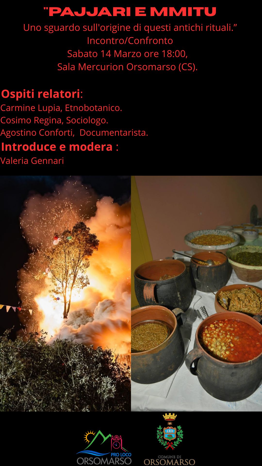 Orsomarso: PAJJARI e MMITU uno sguardo sull’origine di questo antichi rituali